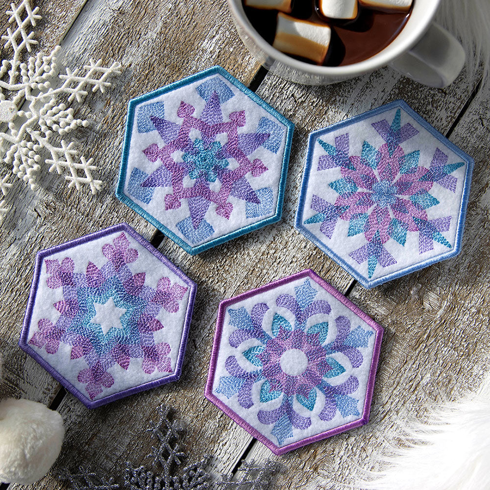 Color Theory Snowflake 2 Coaster (In-the-Hoop)
