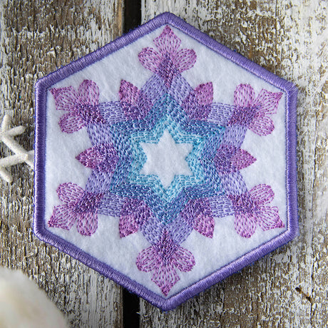 Color Theory Snowflake 2 Coaster (In-the-Hoop)