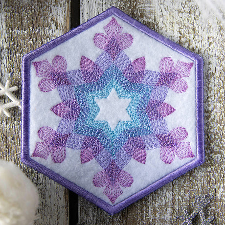 Color Theory Snowflake 2 Coaster (In-the-Hoop)