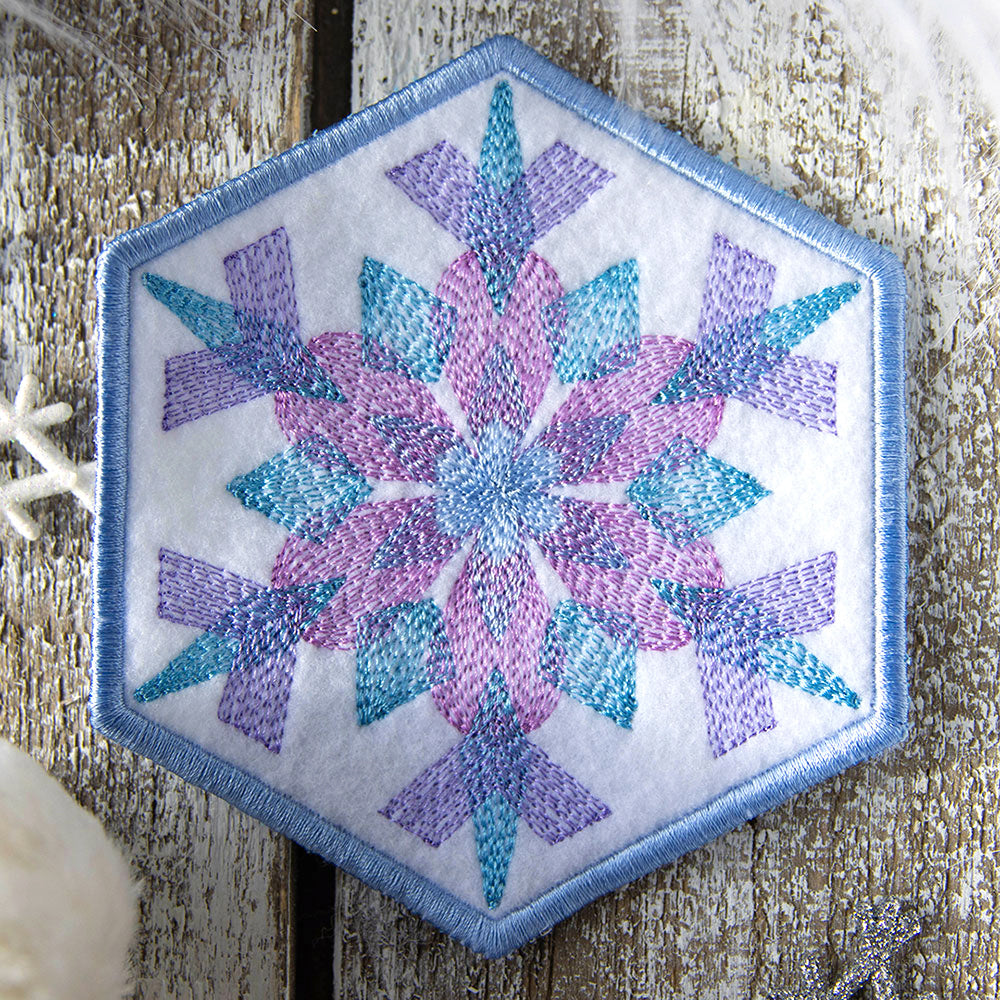 Color Theory Snowflake 4 Coaster (In-the-Hoop)