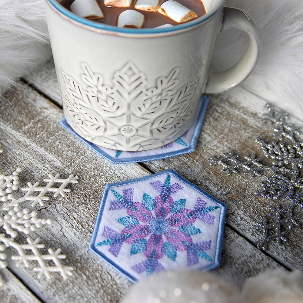 Color Theory Snowflake 4 Coaster (In-the-Hoop)