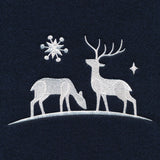 Winter Forest Deer Border Set