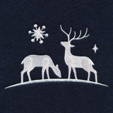 Winter Forest Deer Border Set