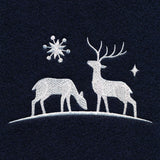 Winter Forest Deer Border Set