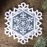 Lace Edge Snowflake Coaster 2 (In-the-Hoop)