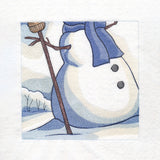 Snowy Winter Cottage Scene