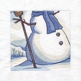 Snowy Winter Cottage Scene