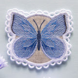 Lace Edge Butterfly Coaster - Spring Azure (In-the-Hoop)