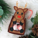 Reindeer Christmas Candy Bag (In-the-Hoop)