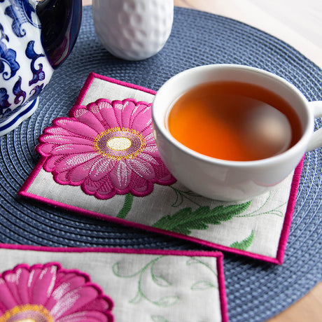 Bloom Mug Rug - Daisy (In-the-Hoop)