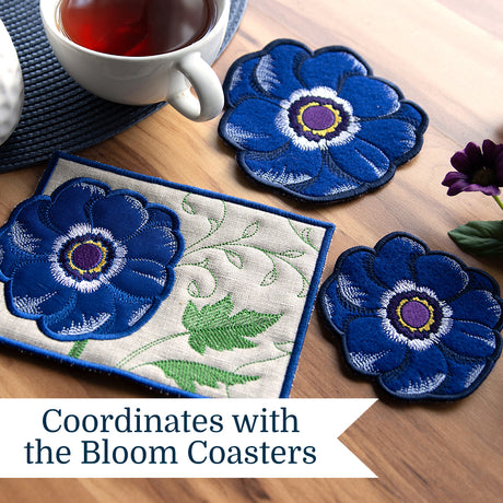 Bloom Mug Rug - Anemone (In-the-Hoop)