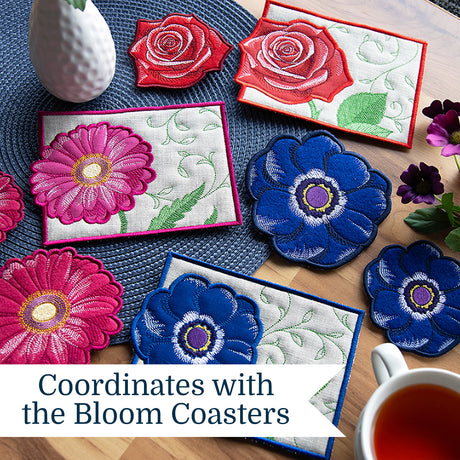 Bloom Mug Rug - Daffodil (In-the-Hoop)