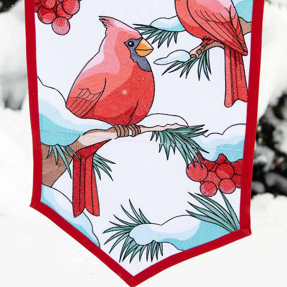 Welcome Cardinal Garden Flag