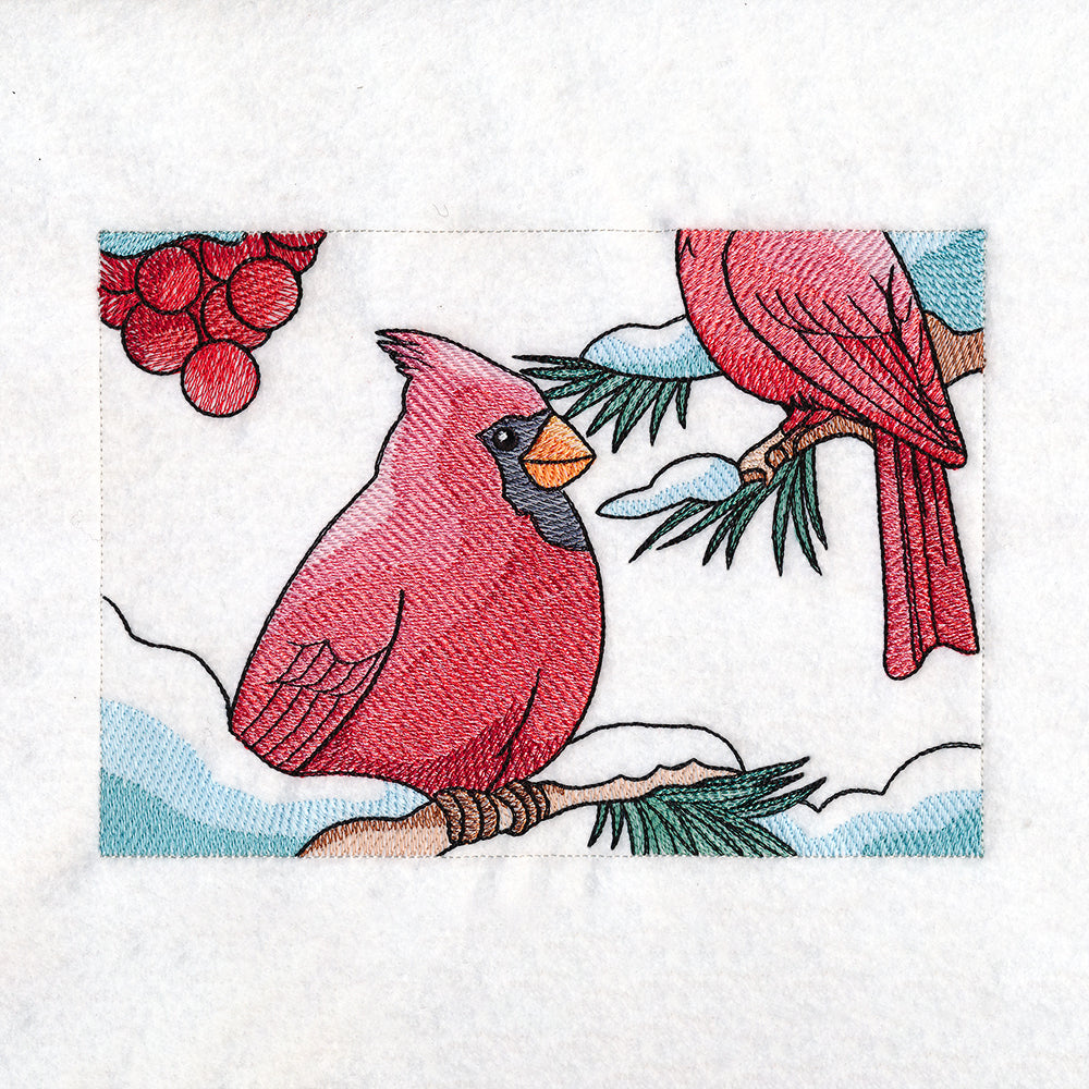 Welcome Cardinal Garden Flag