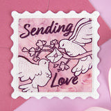 Sending Love Stamp Coaster (In-the-Hoop)