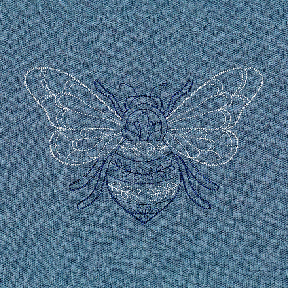 Bee and Blooms Pillow Pair