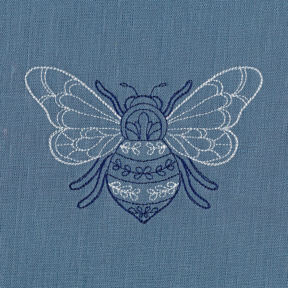 Bee and Blooms Pillow Pair