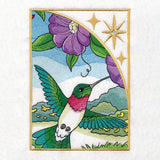 Spring Hummingbirds Panel Scene