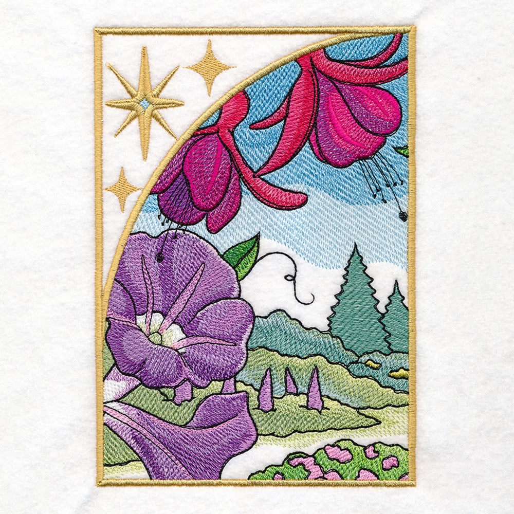 Spring Hummingbirds Panel Scene