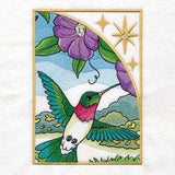 Spring Hummingbirds Panel Scene