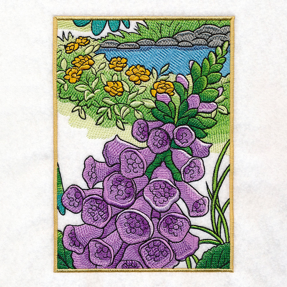 Spring Hummingbirds Panel Scene