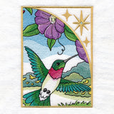 Spring Hummingbirds Panel Scene
