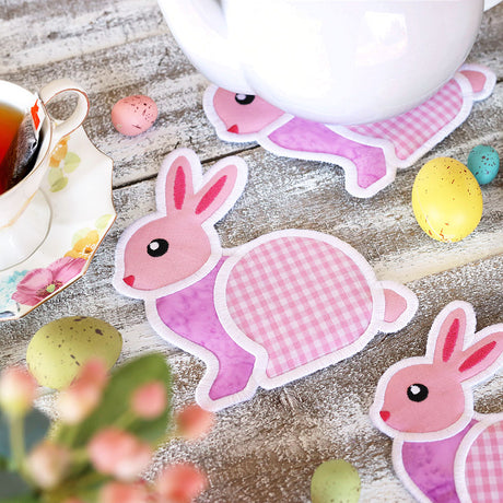 Hoppy Bunny Trivet (In-the-Hoop)