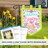 Happy Easter Garden Flag