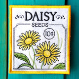 Garden Seed Packet Coaster - Daisy (In-the-Hoop)