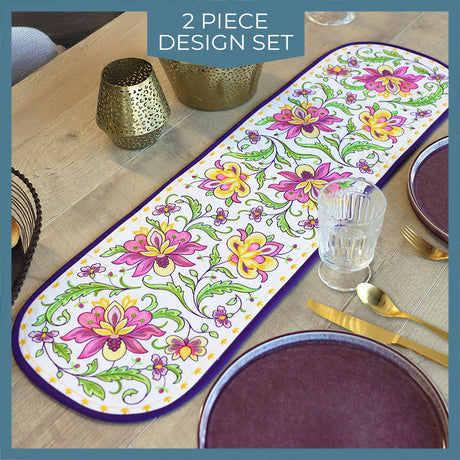 Jacobean Florals Table Runner Set