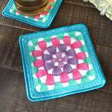 Granny Square Coaster (In-the-Hoop)