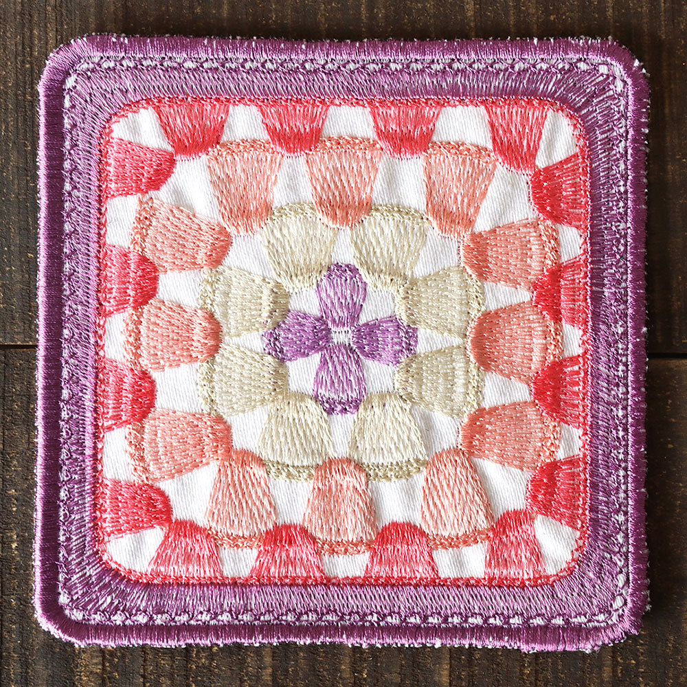 Granny Square Coaster (In-the-Hoop)