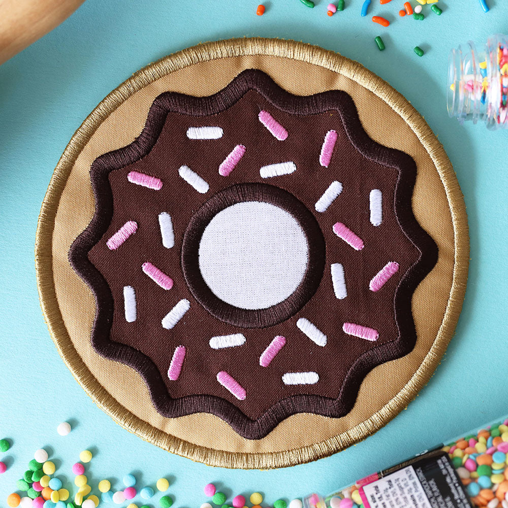 Chocolate Sprinkle Donut Trivet (In-the-Hoop)