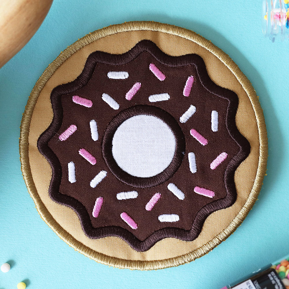 Chocolate Sprinkle Donut Trivet (In-the-Hoop)