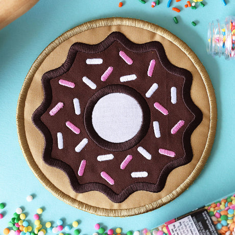 Chocolate Sprinkle Donut Trivet (In-the-Hoop)