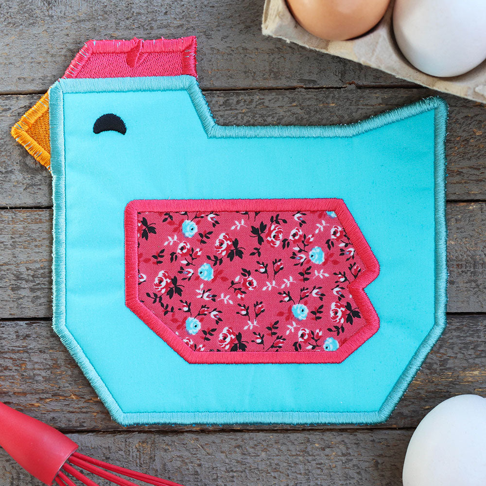 Farmyard Chicken Trivet (In-the-Hoop)