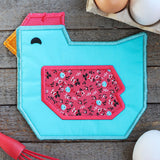 Farmyard Chicken Trivet (In-the-Hoop)