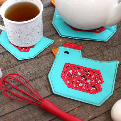 Farmyard Chicken Trivet (In-the-Hoop)
