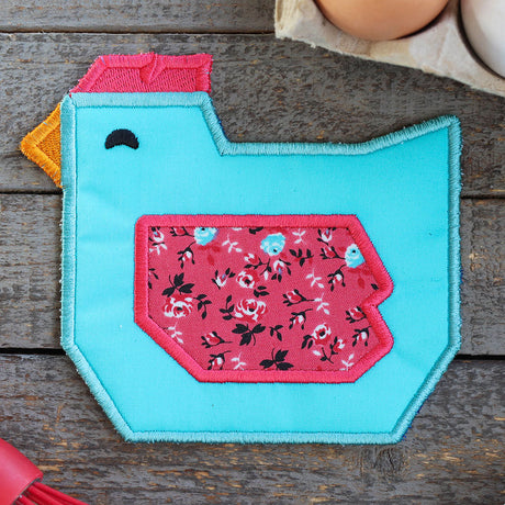Farmyard Chicken Trivet (In-the-Hoop)