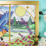 Summer Bluebirds Panel Scene