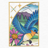 Summer Bluebirds Panel Scene