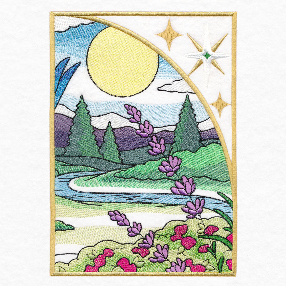 Summer Bluebirds Panel Scene