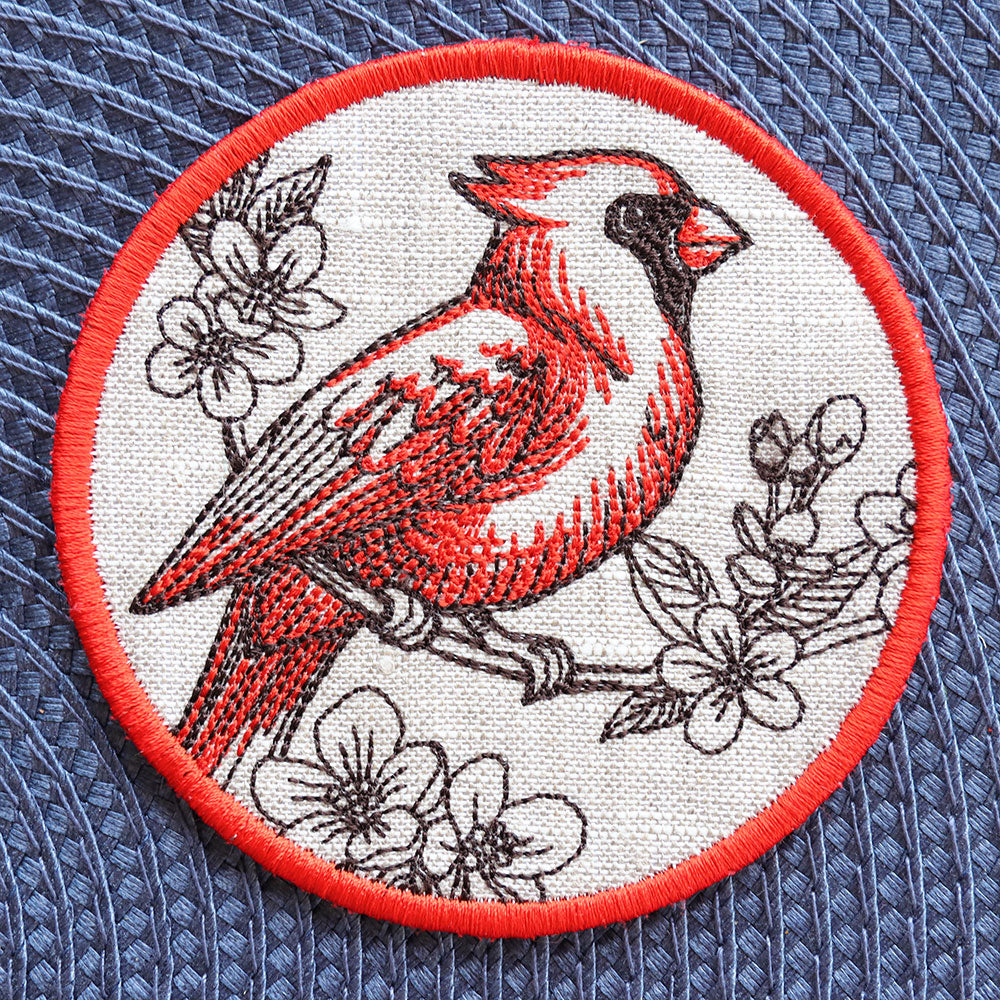 Garden of Inspiration Cardinal Coaster (In-the-Hoop)