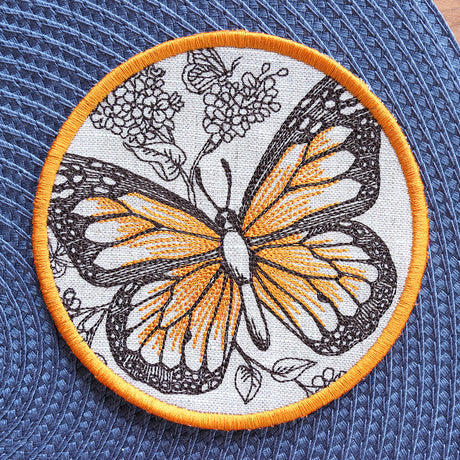 Garden of Inspiration Butterfly Coaster (In-the-Hoop)