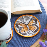 Garden of Inspiration Butterfly Coaster (In-the-Hoop)