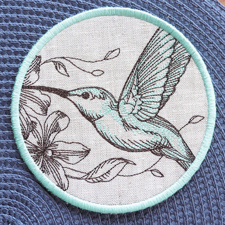 Garden of Inspiration Hummingbird Coaster (In-the-Hoop)