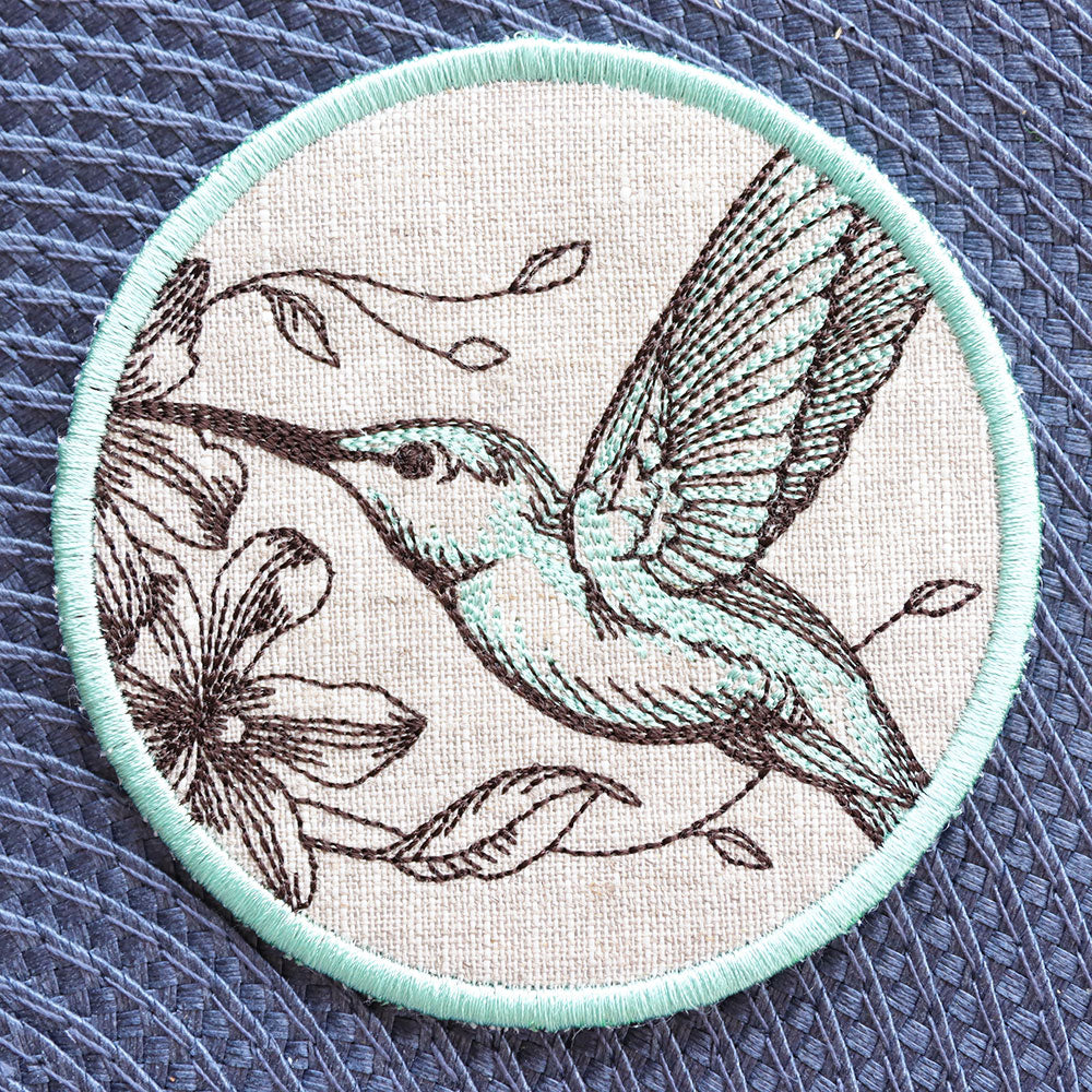 Garden of Inspiration Hummingbird Coaster (In-the-Hoop)
