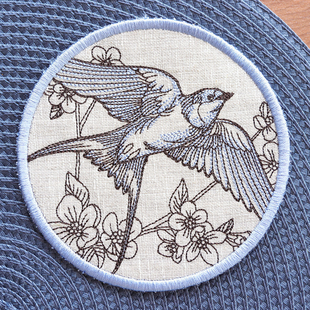 Garden of Inspiration Swallow Coaster (In-the-Hoop)