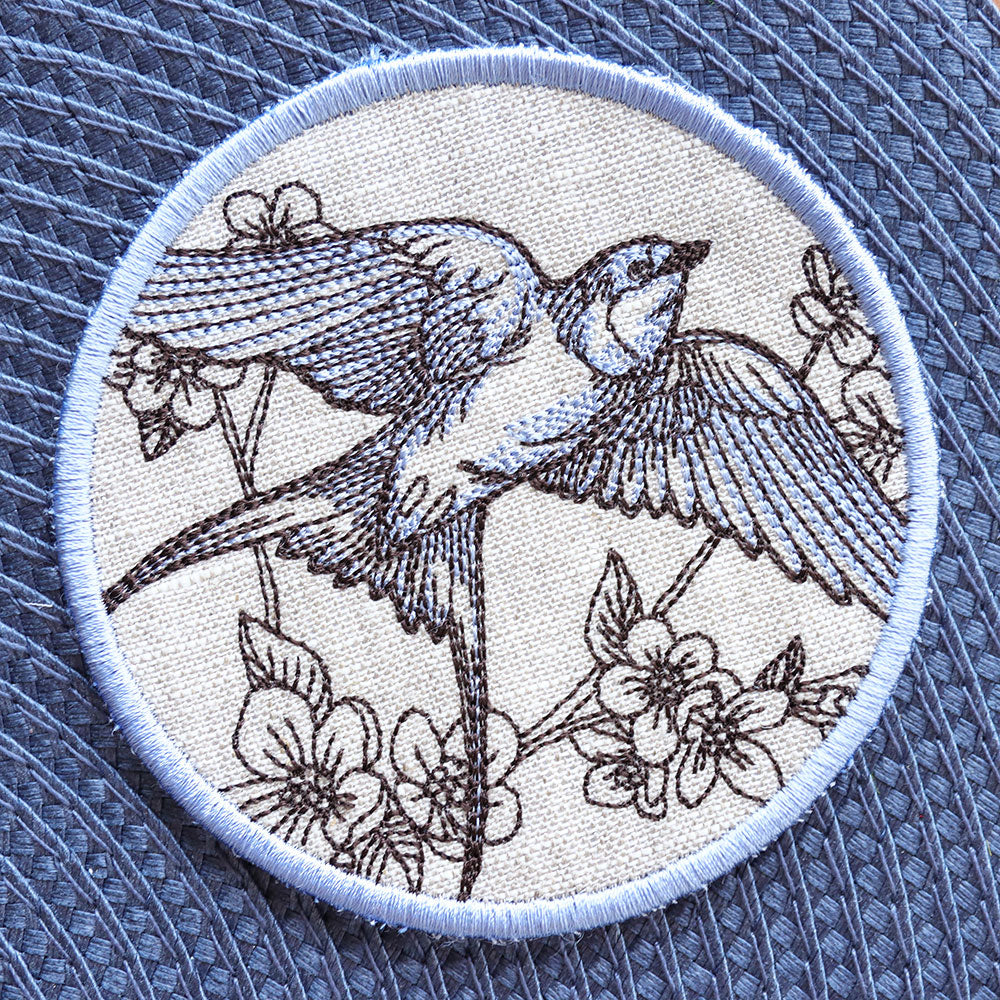 Garden of Inspiration Swallow Coaster (In-the-Hoop)