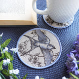 Garden of Inspiration Swallow Coaster (In-the-Hoop)